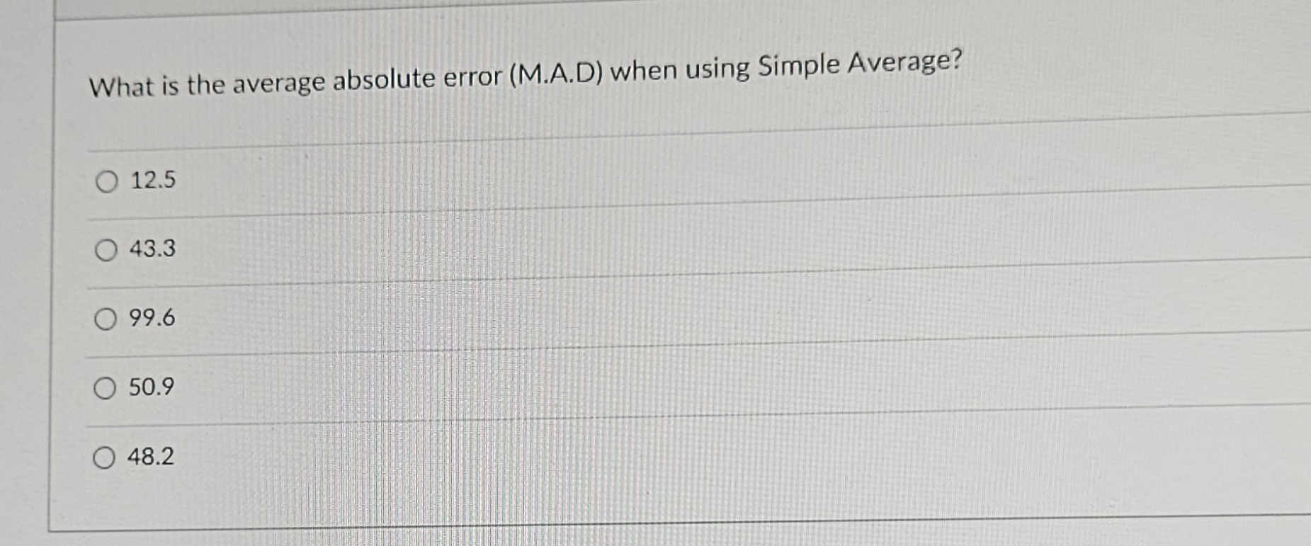  For questions 1 to 4. Based on the following information about