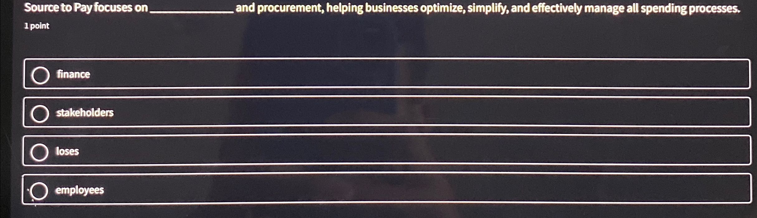  Source to Pay focuses on q, and procurement, helping businesses optimize,
