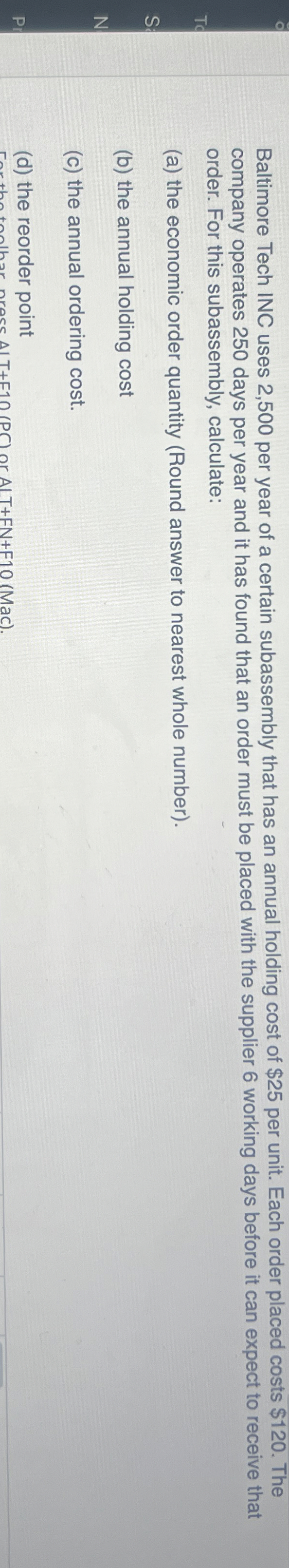  QUESTION 3 The Walmart Store on MD Route 301 at Bowie
