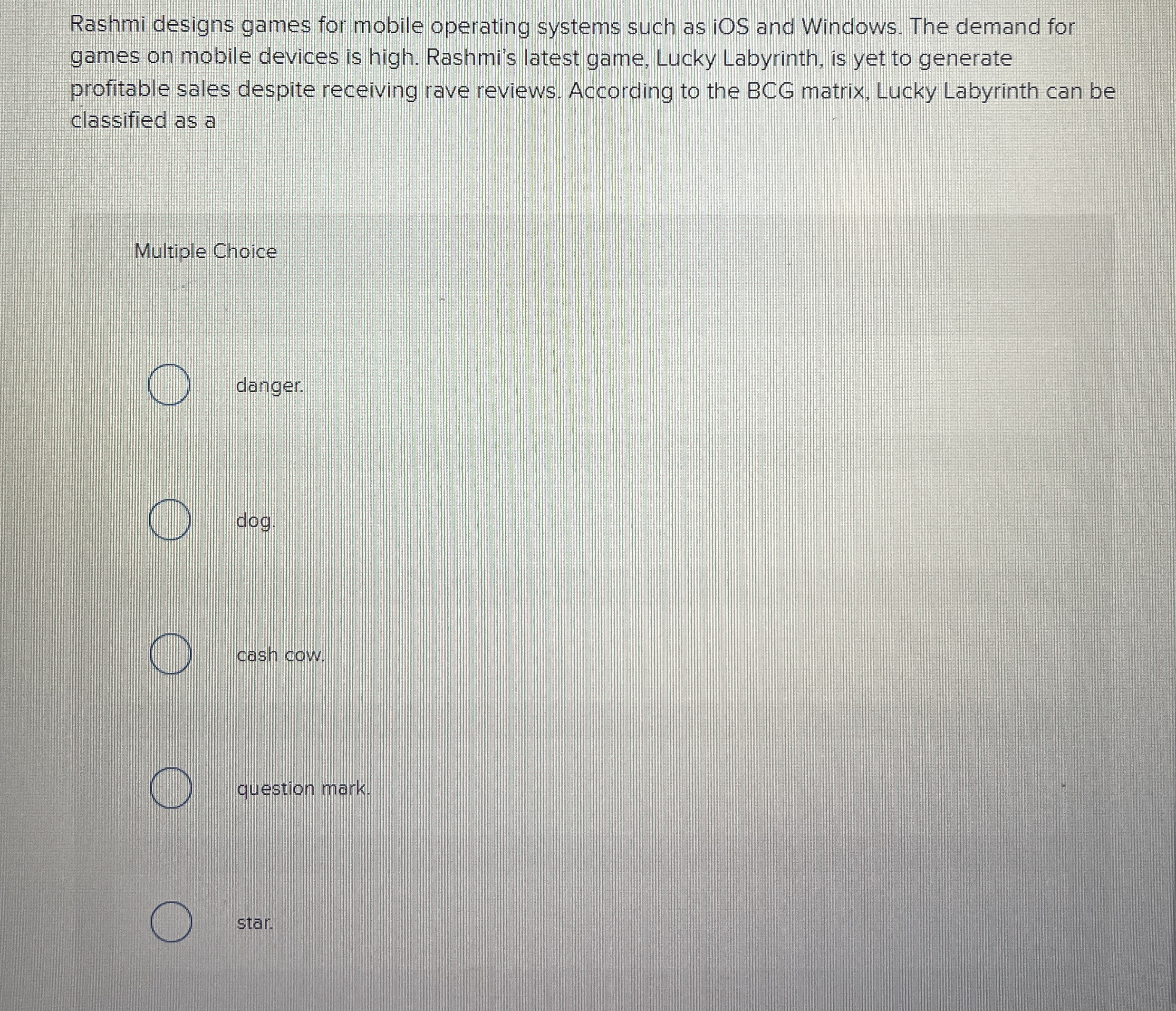  Rashmi designs games for mobile operating systems such as iOS and