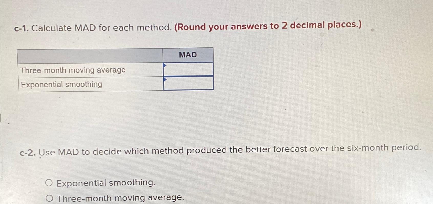  (Inquiries): Chapter 3 i Here are the actual tabulated demands for