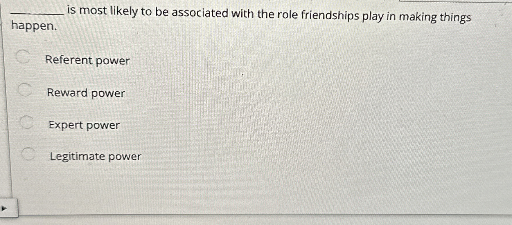  q, is most likely to be associated with the role friendships