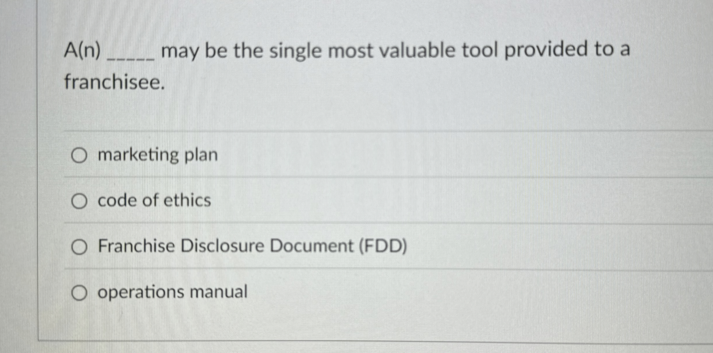  A(n)q, may be the single most valuable tool provided to a