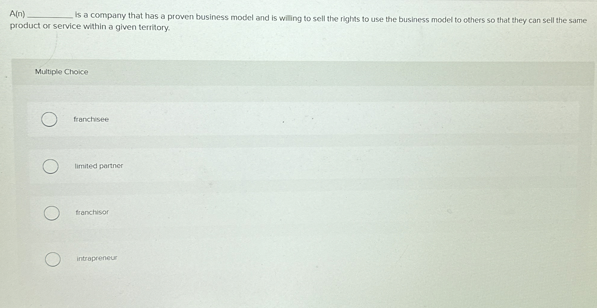  A(n) is a company that has a proven business model and