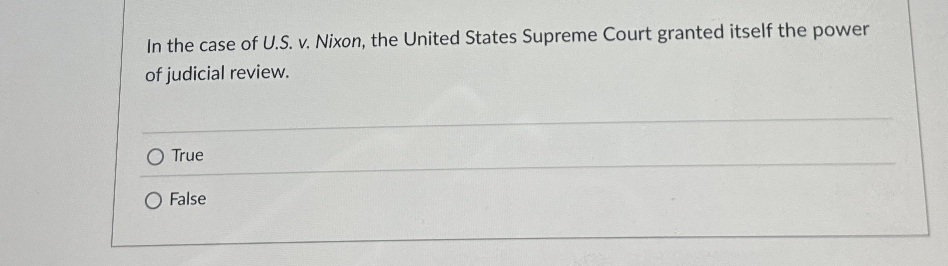  In the case of U.S. v. Nixon, the United States Supreme