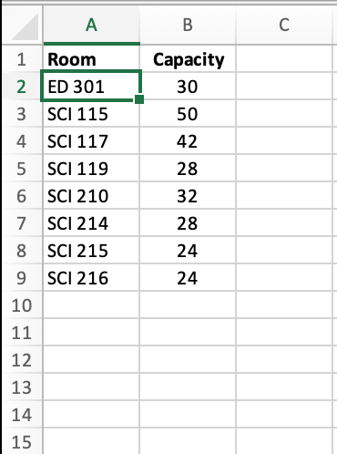 and returns the room capacity. Can you please help me with the