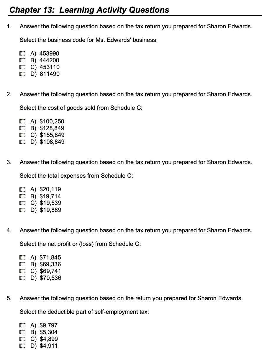 for Sharon. Sharon Edwards (age 32, DOB: 10i28i88, SSN: 321-00-6798) is single