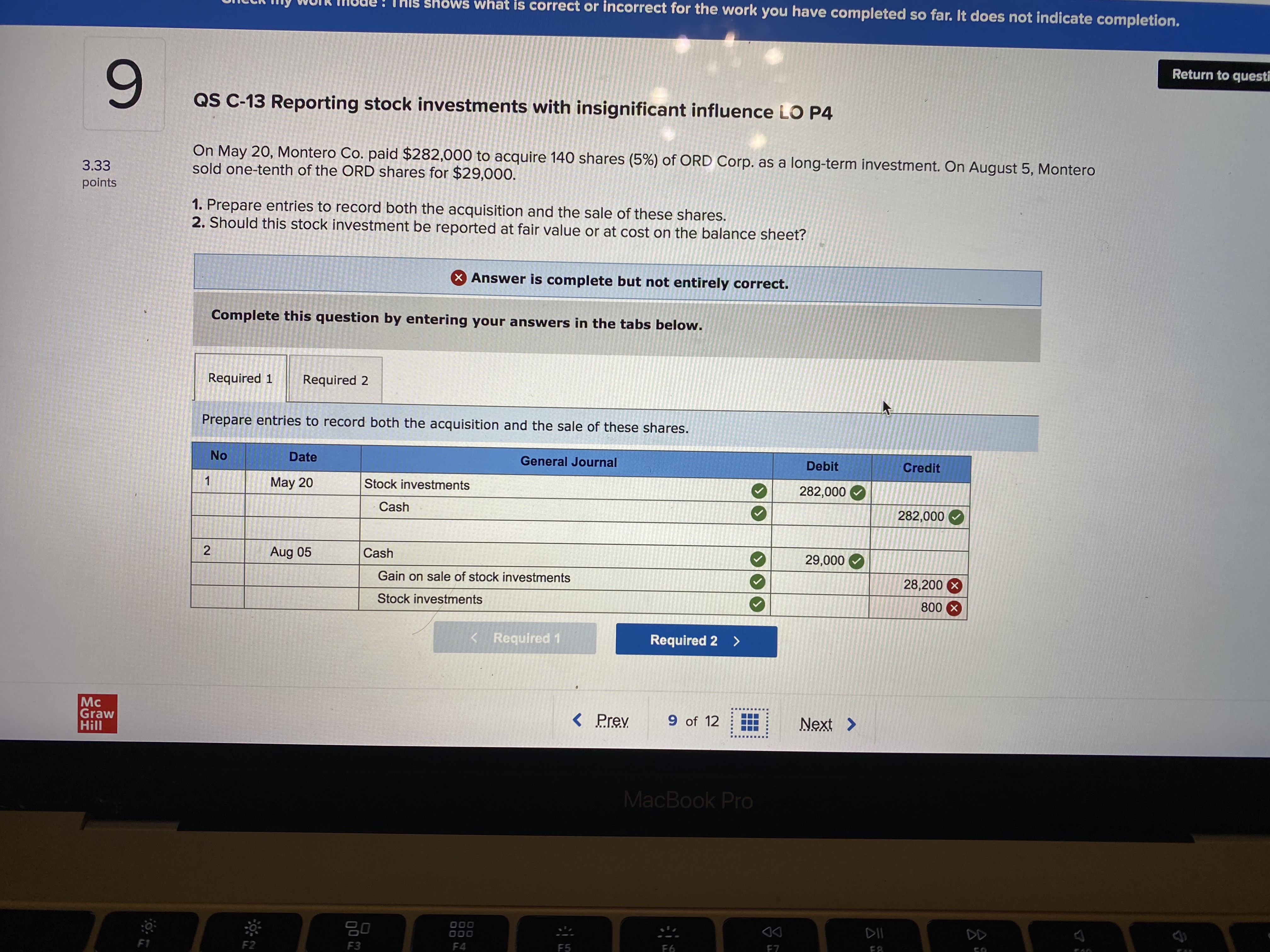 mode : This shows what is correct or incorrect for the work