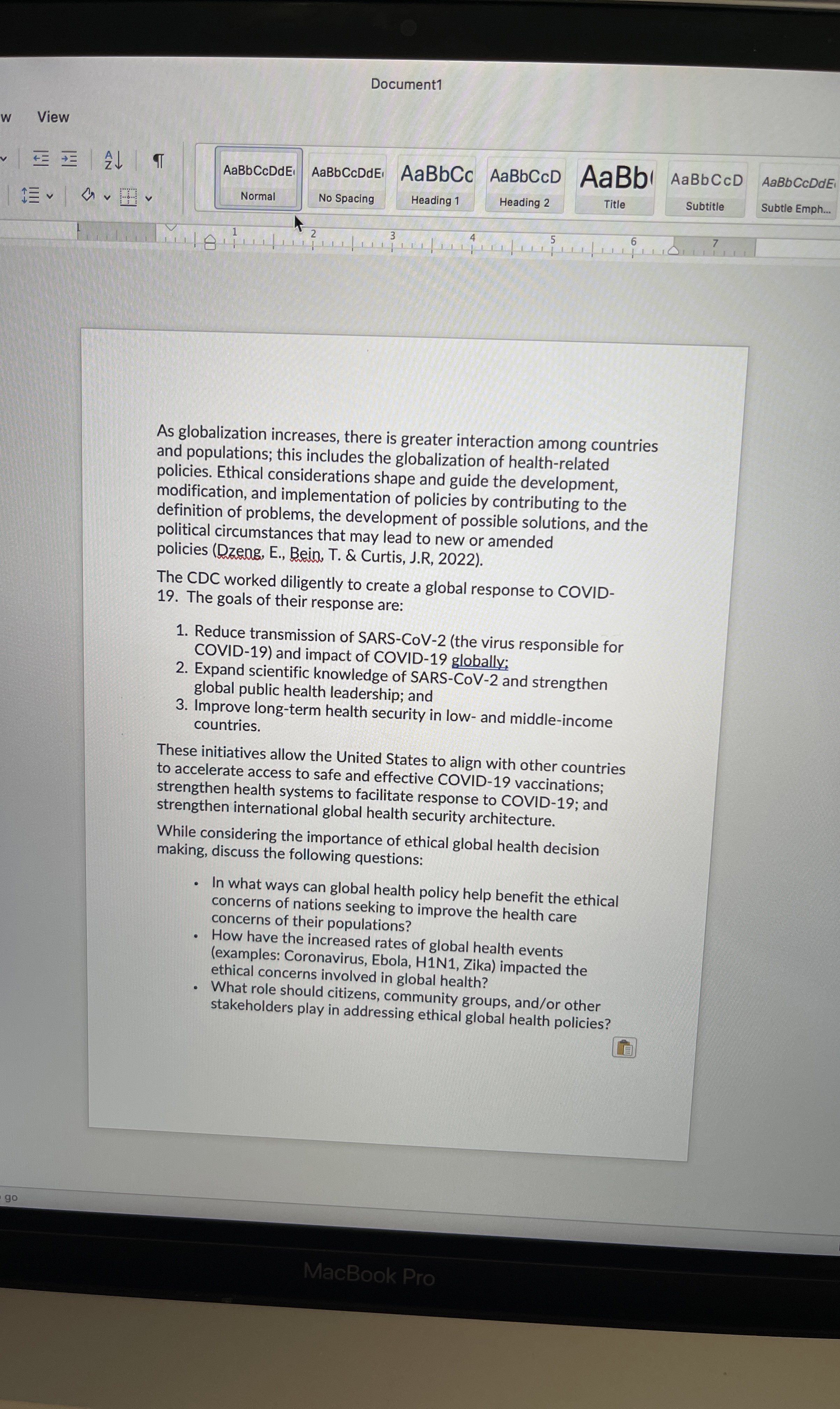  As globalizatIon increases, there is greater interaction among countries and populations;