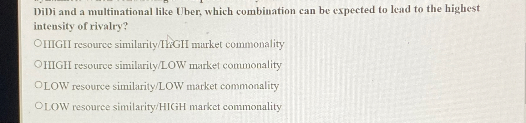 DiDi and a multinational like Uber, which combination can be expected