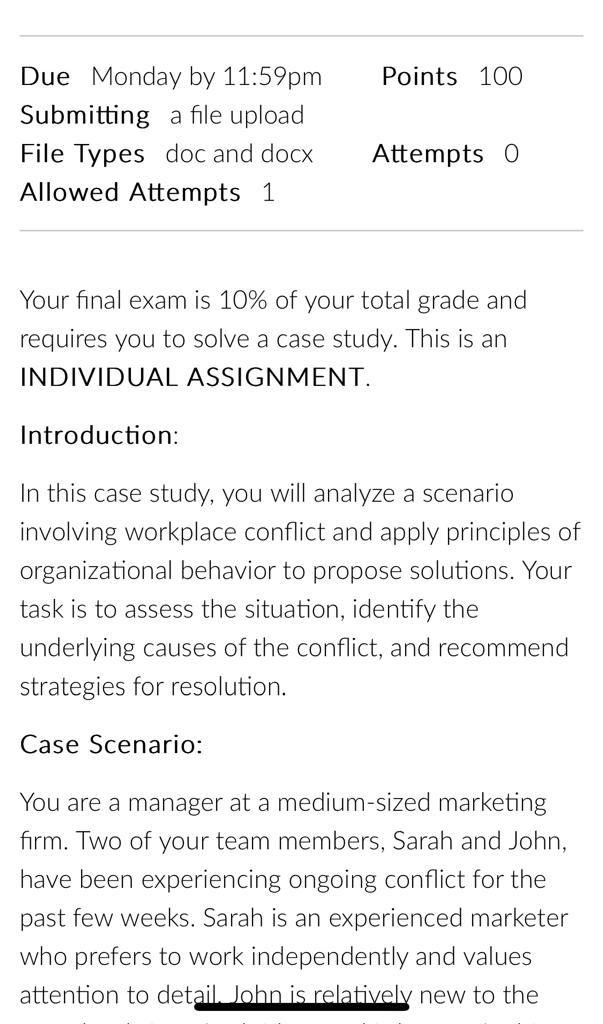  Due Monday by 11:59pm Points 100 Submitting a file upload File