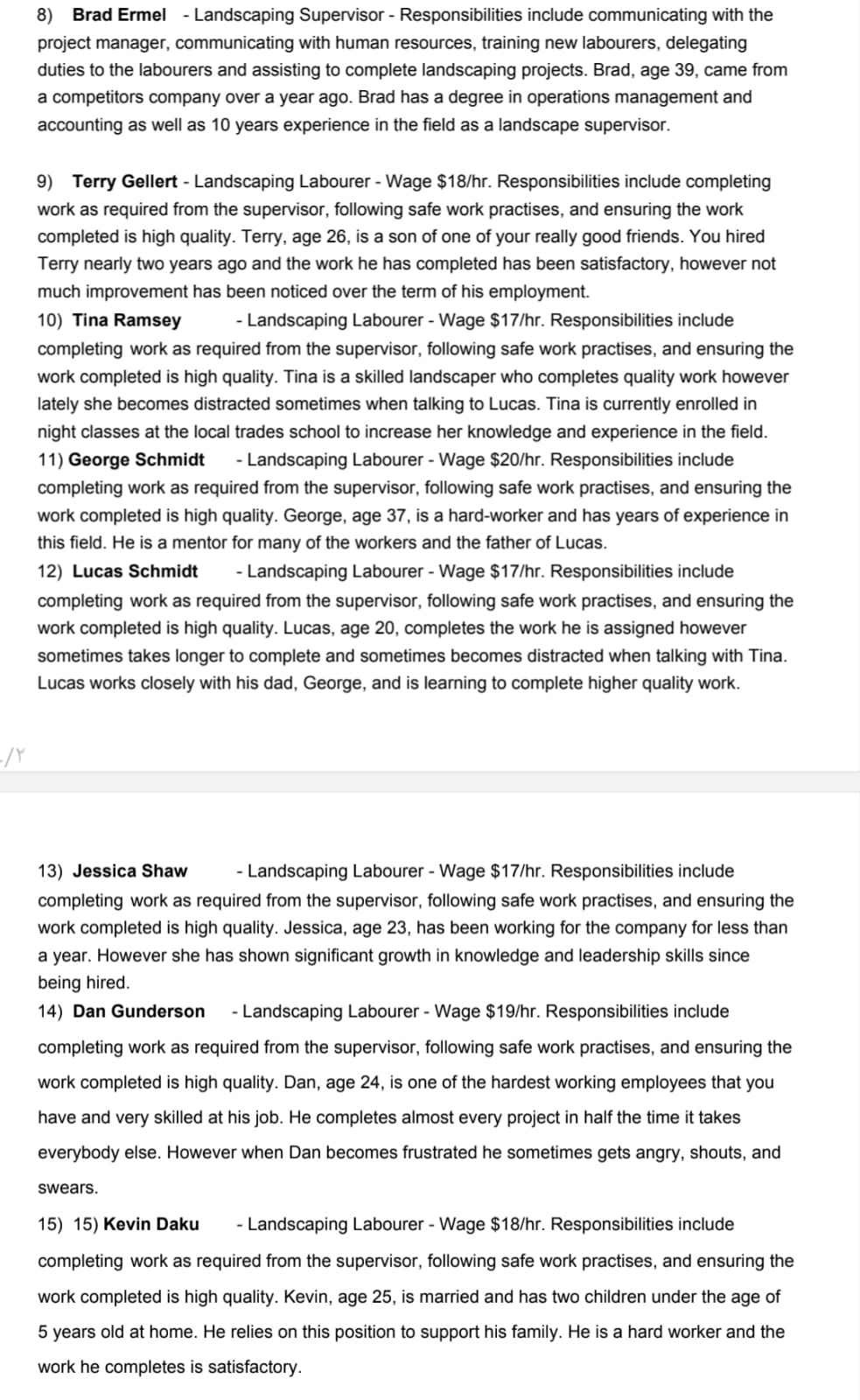  The Decision Making Process-Case Study 1 MANAGEMENT ANALYSIS & DECISION MAKING,