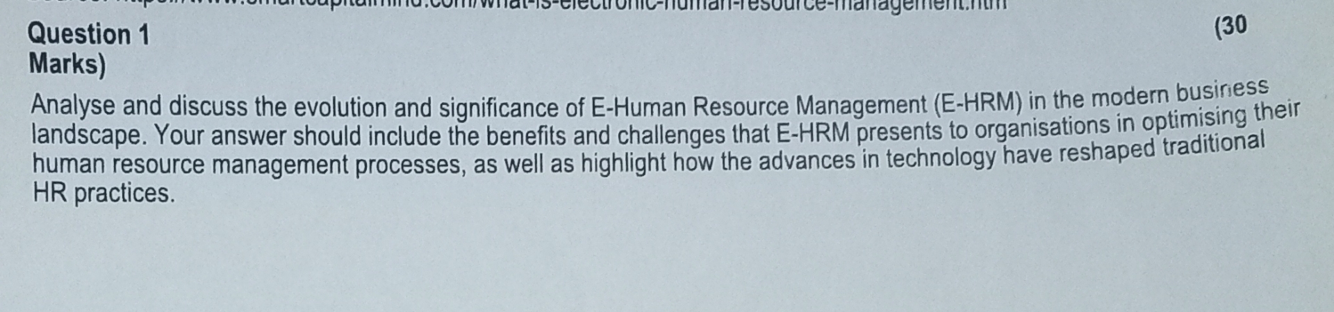  Question 1 Marks) Analyse and discuss the evolution and significance of