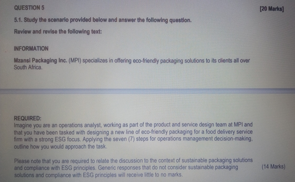  SECTION A [40 MARKS] Answer ALL questions in this section. Based