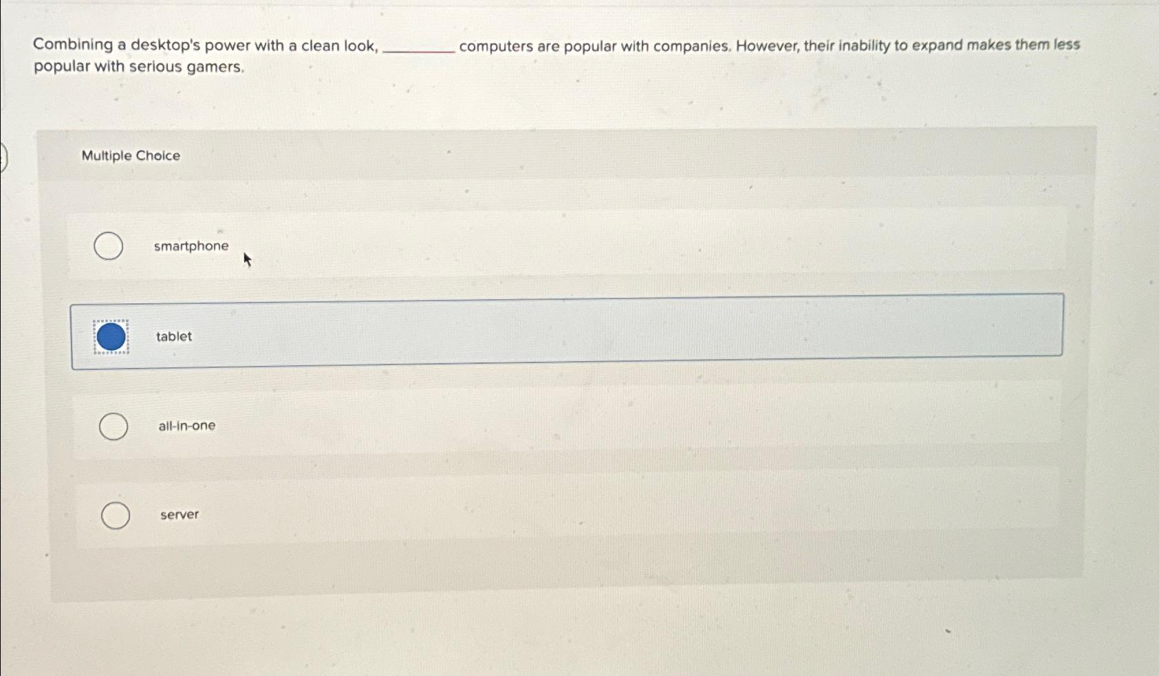  Combining a desktop's power with a clean look, computers are popular