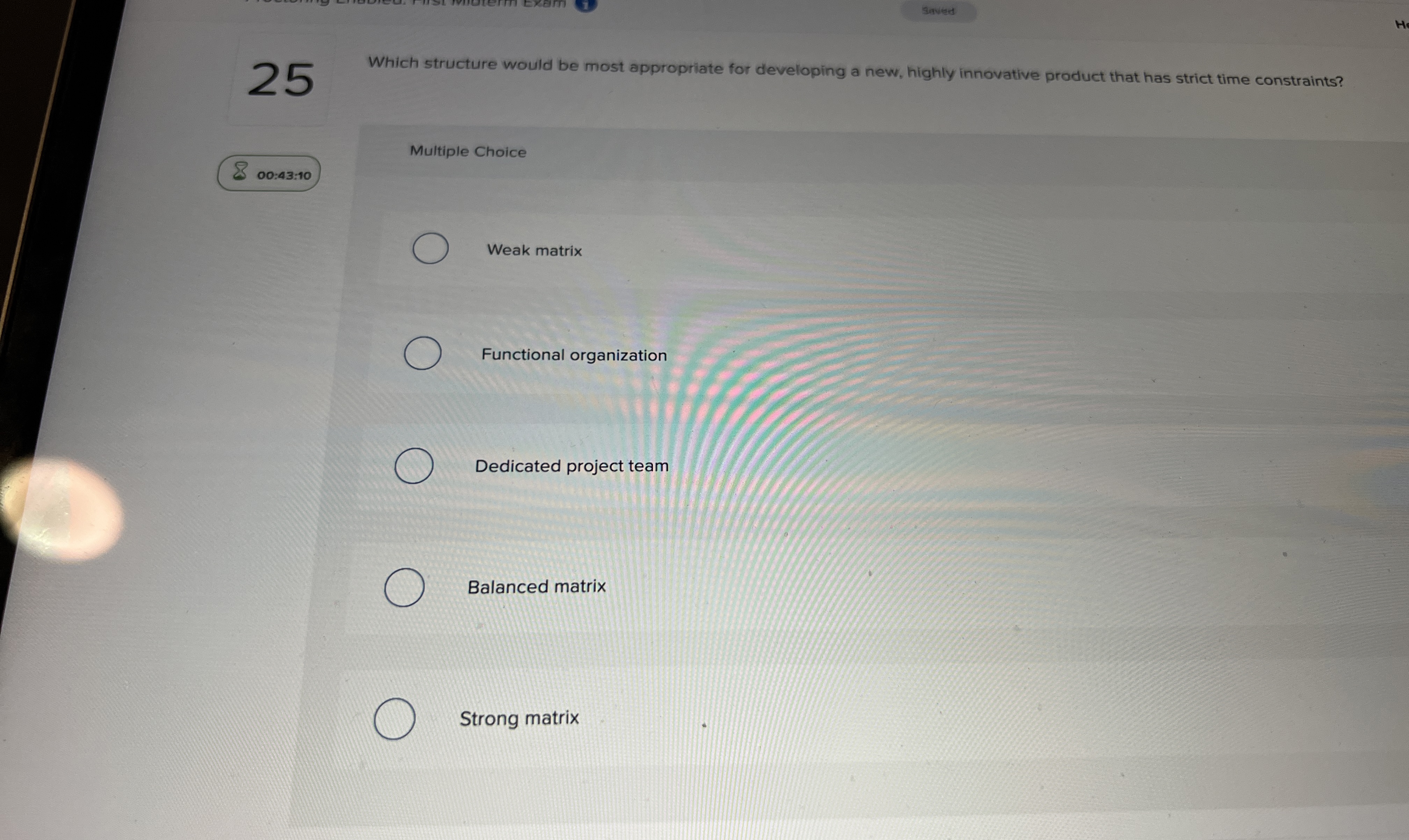  Saverd 25 Which structure would be most appropriate for developing a