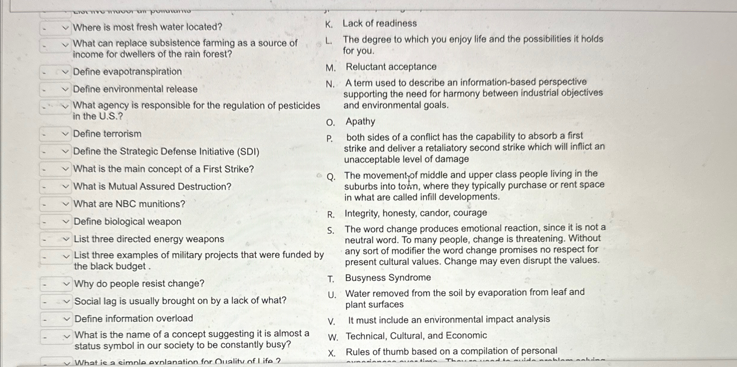  Where is most fresh water located? What can replace subsistence farming
