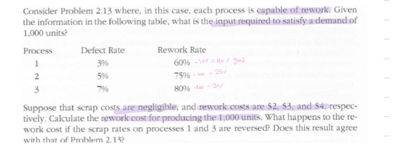  Consider Problem 2.13 where, in this case, each process is capable
