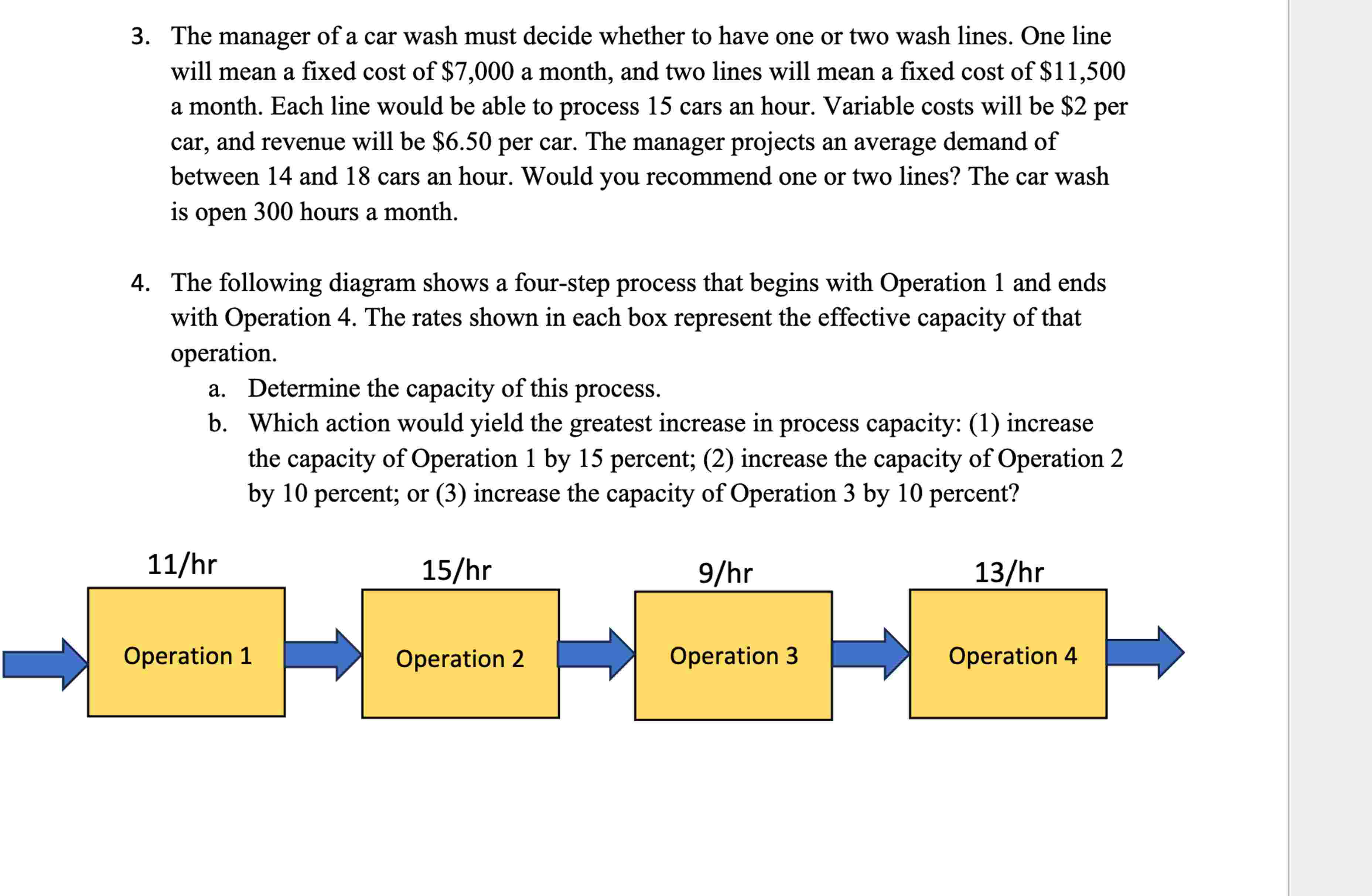  2. A manager is trying to decide whether to purchase a