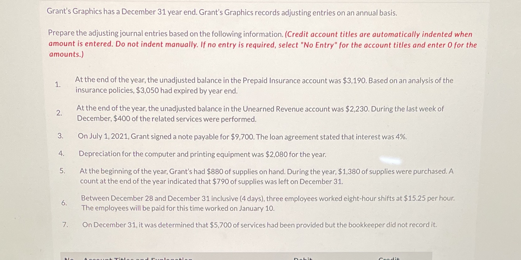Graphics records adjusting entries on an annual basis. Prepare the adjusting journal