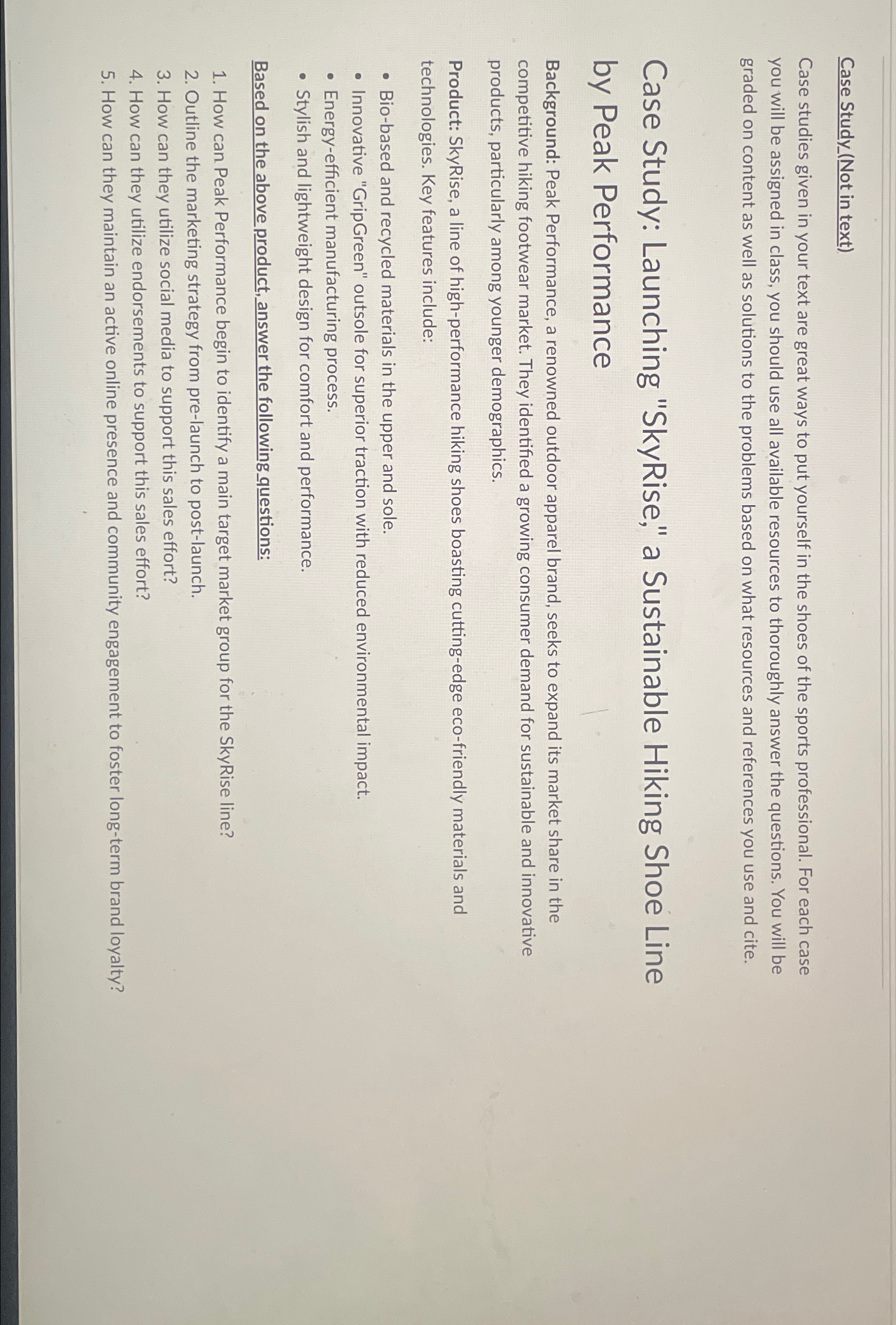  Case Study_(Not in text). Case studies given in your text are