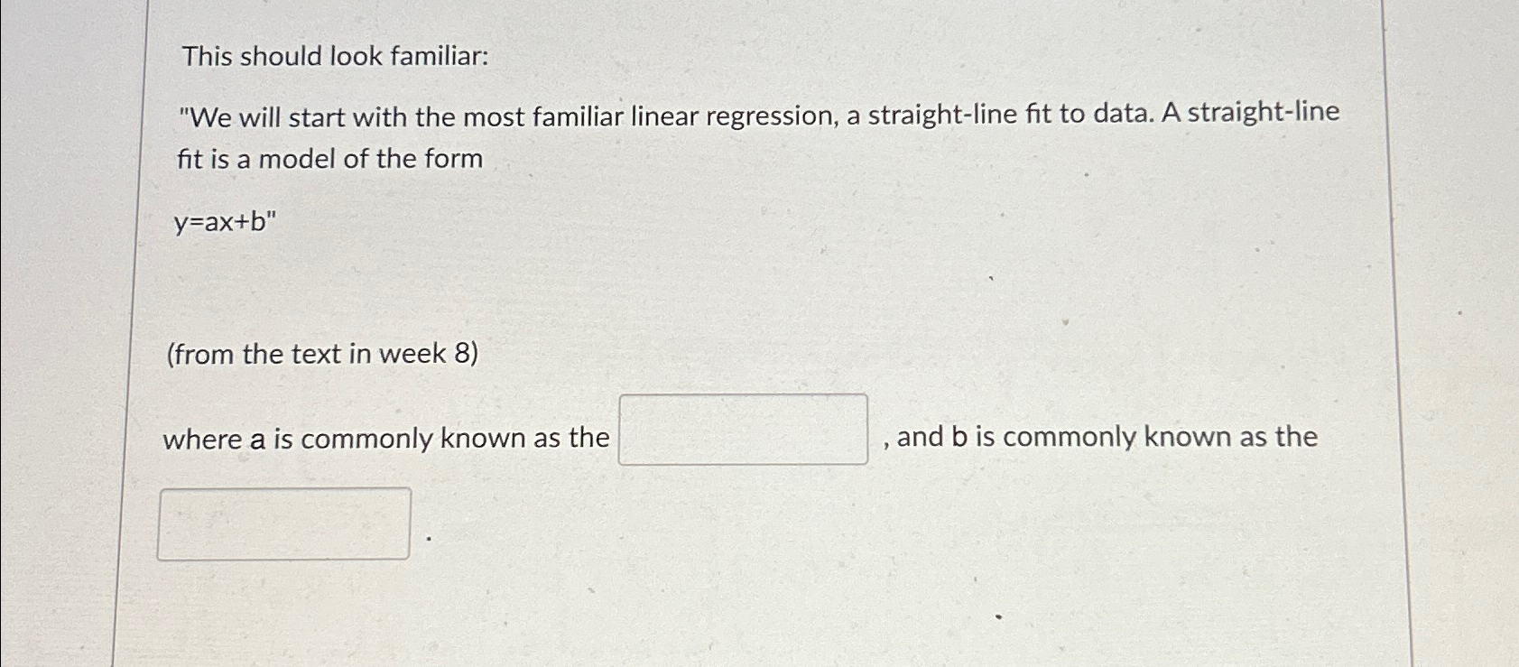  This should look familiar: "We will start with the most familiar