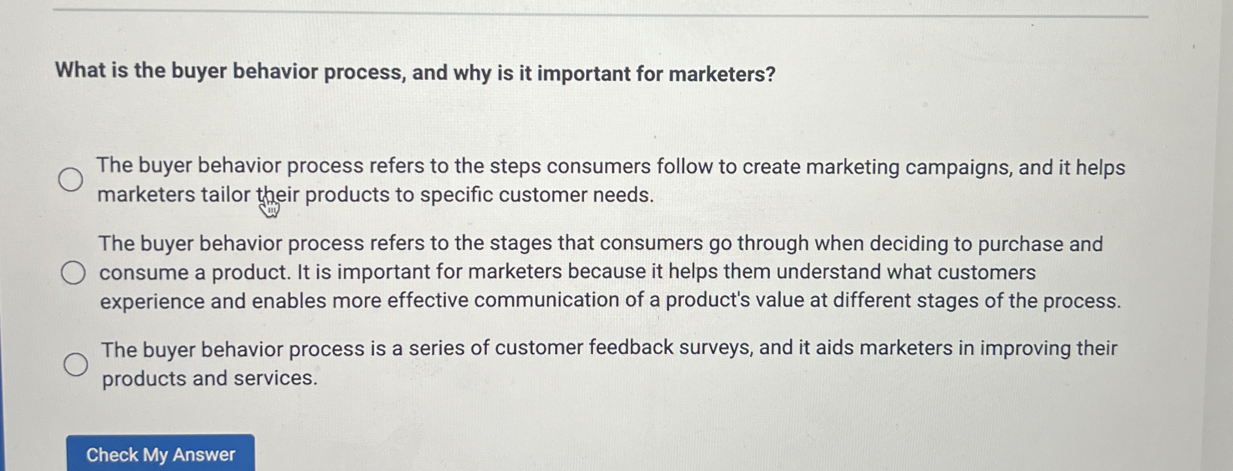  What is the buyer behavior process, and why is it important