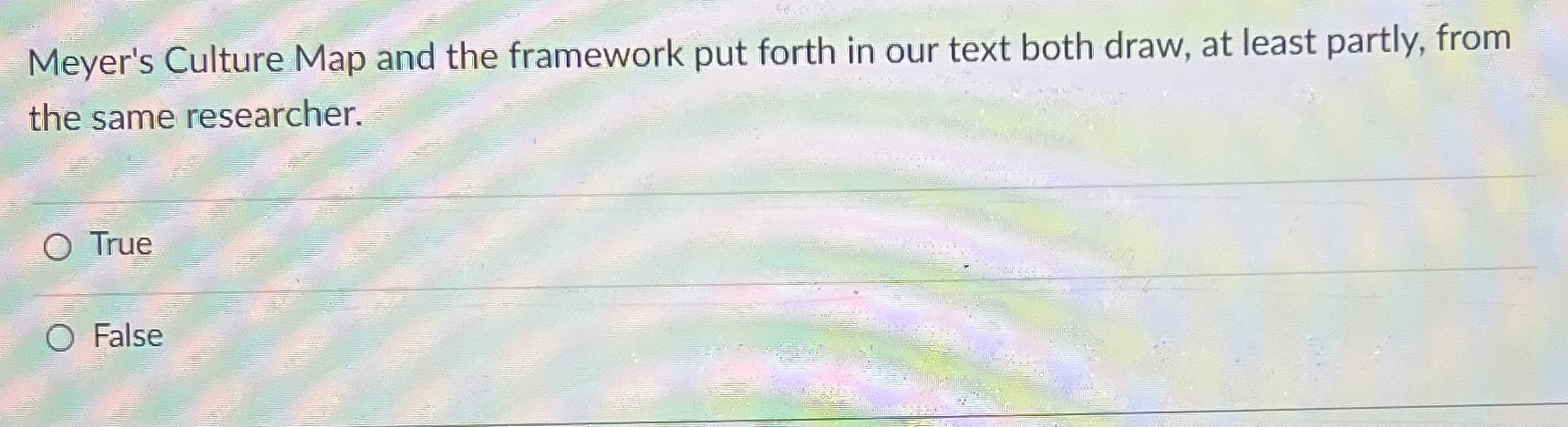  Meyer's Culture Map and the framework put forth in our text