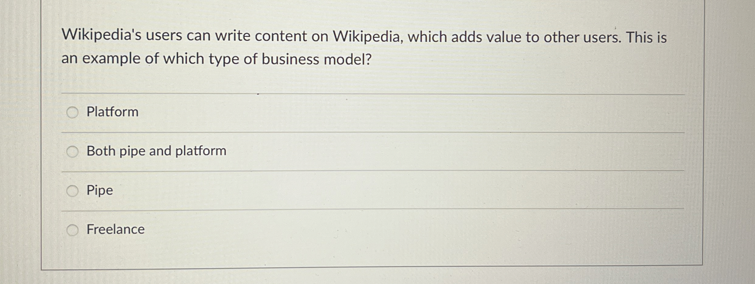  Wikipedia's users can write content on Wikipedia, which adds value to