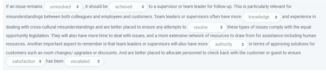  Match the correct answer in the blank 