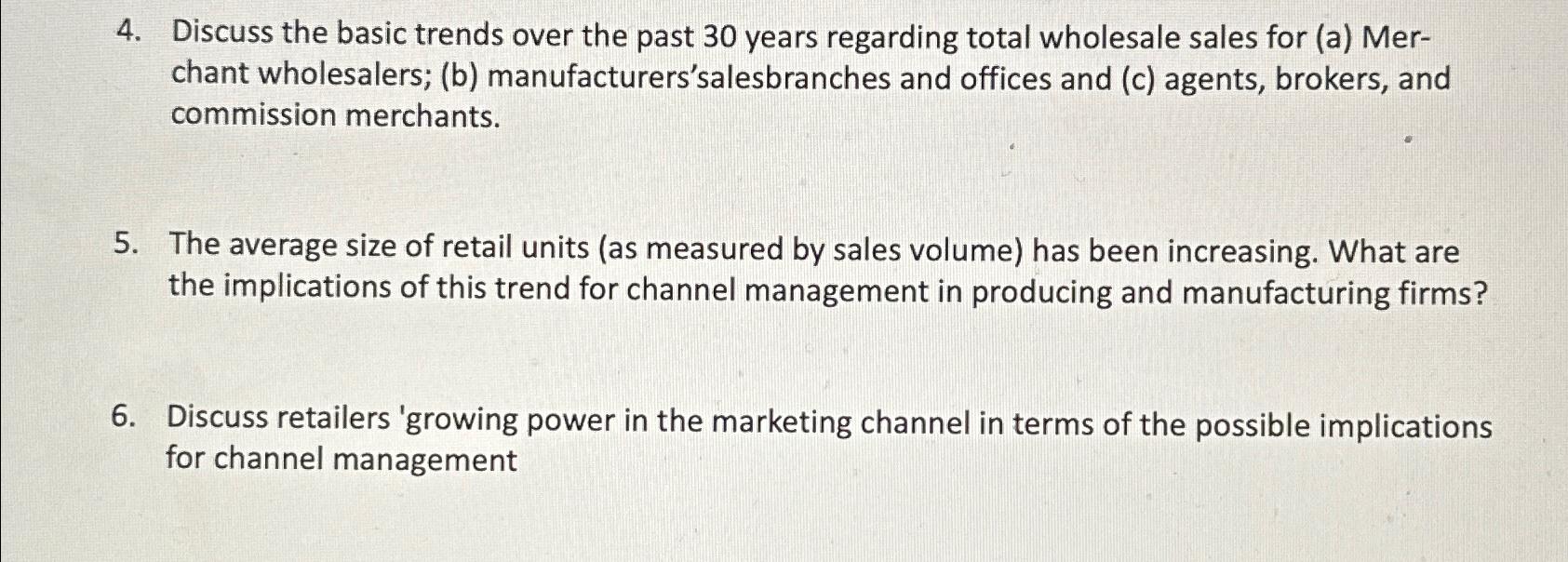  Discuss the basic trends over the past 30 years regarding total