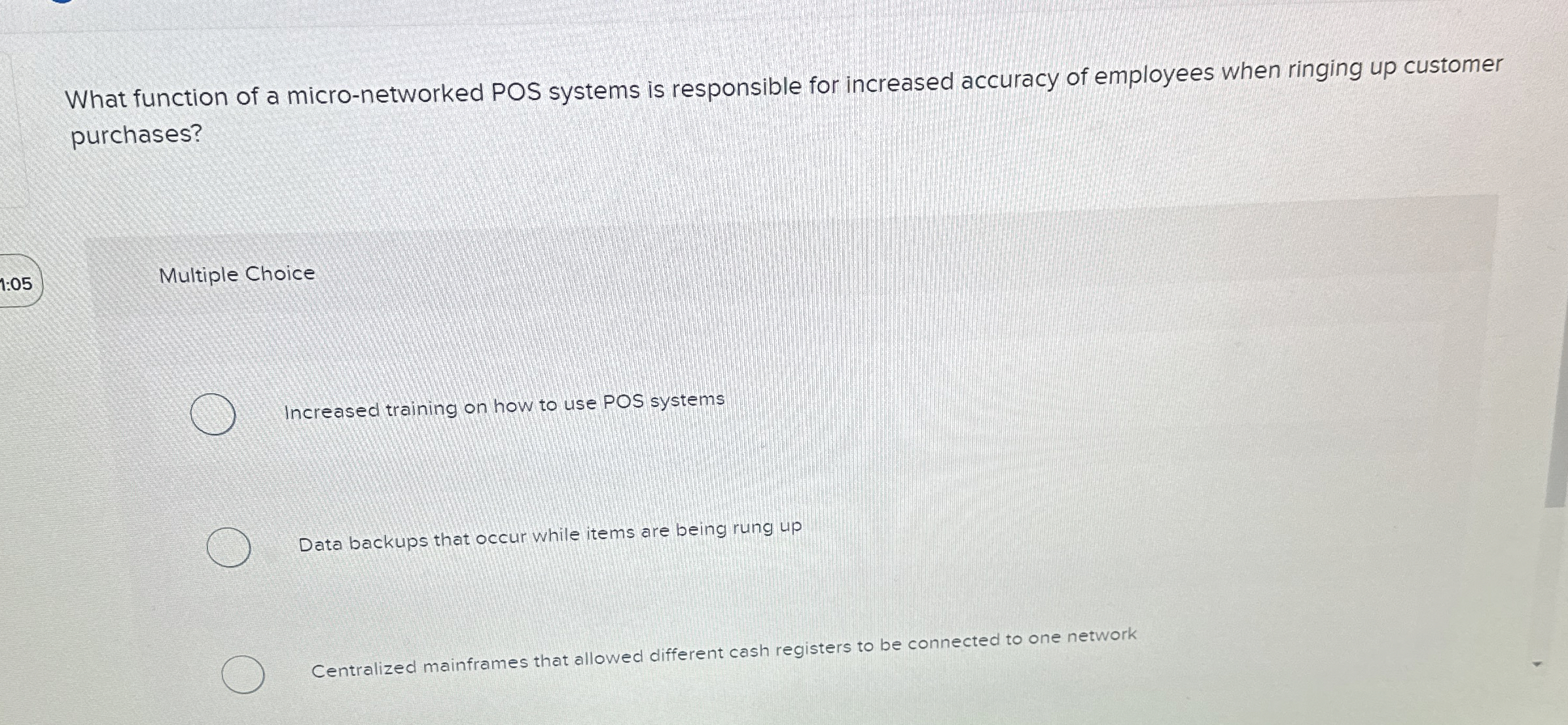  What function of a micro-networked POS systems is responsible for increased