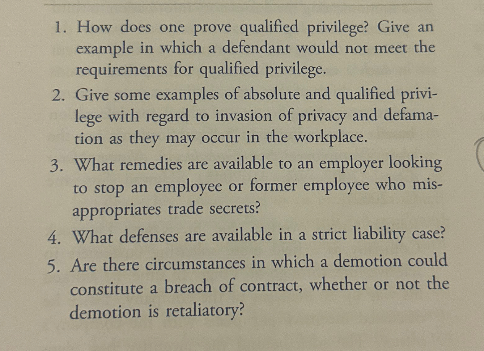  How does one prove qualified privilege? Give an example in which