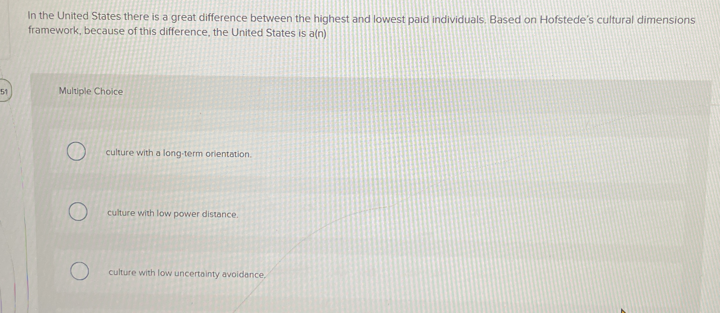  In the United States there is a great difference between the