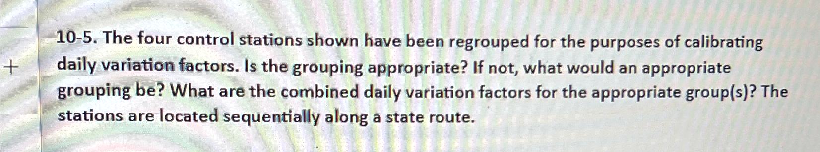  10-5. The four control stations shown have been regrouped for the