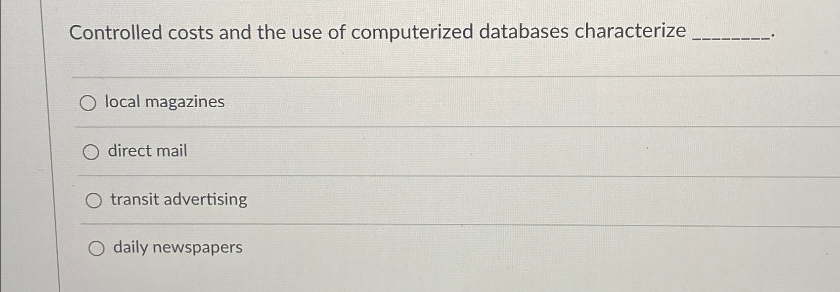  Controlled costs and the use of computerized databases characterize local magazines