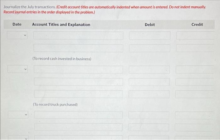 sign in each figureAnd please make the ledger in the given format