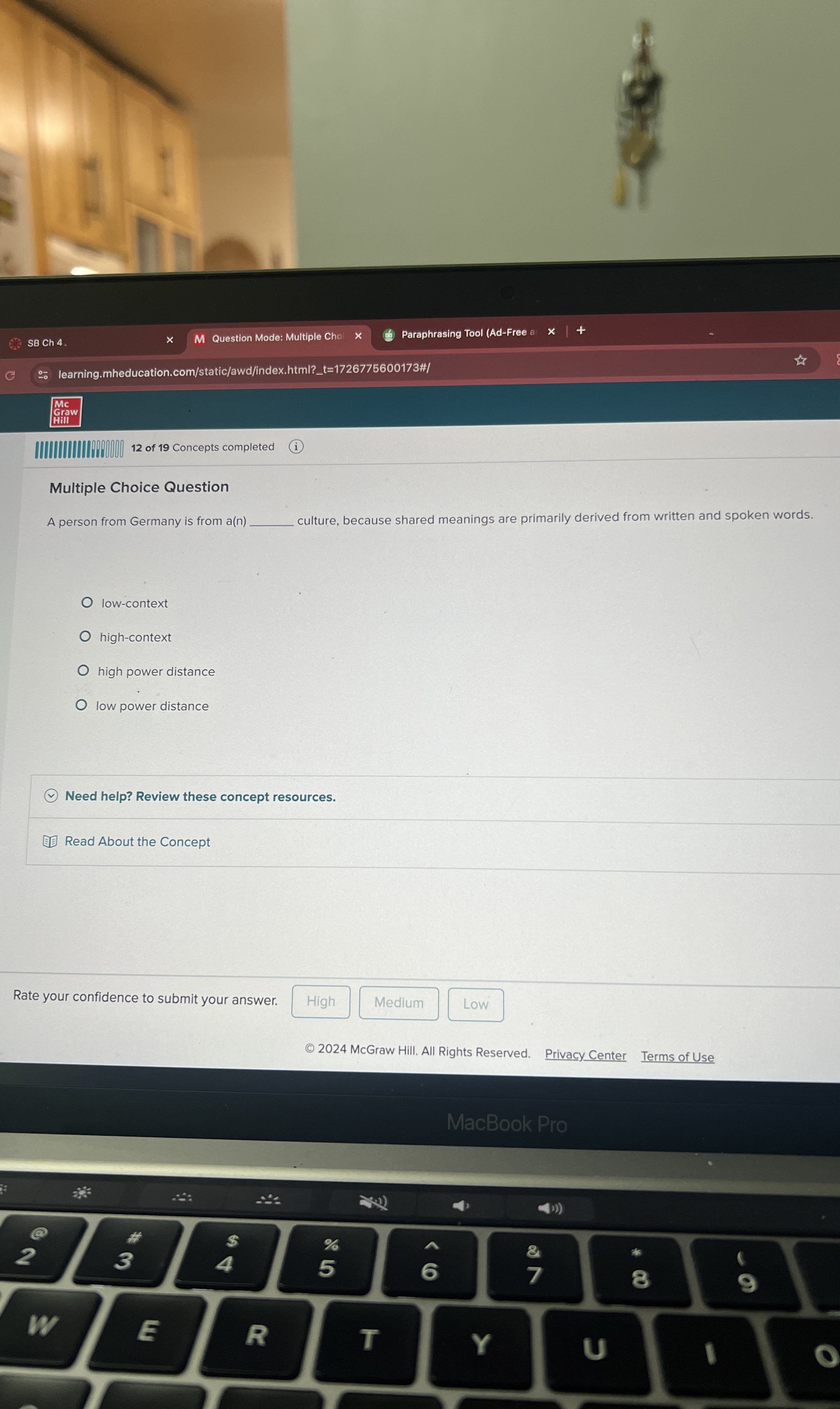  Multiple Choice Question A person from Germany is from a(n sulture,