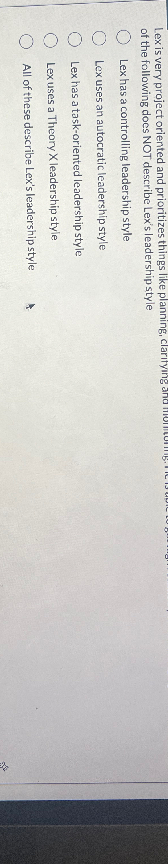  Lex is very project oriented and prioritizes things like planning, clartying