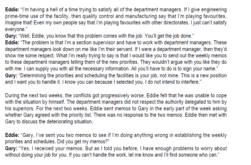 follow. Facilities Scheduling at Mayer Manufacturing Eddie Turner was elated with the