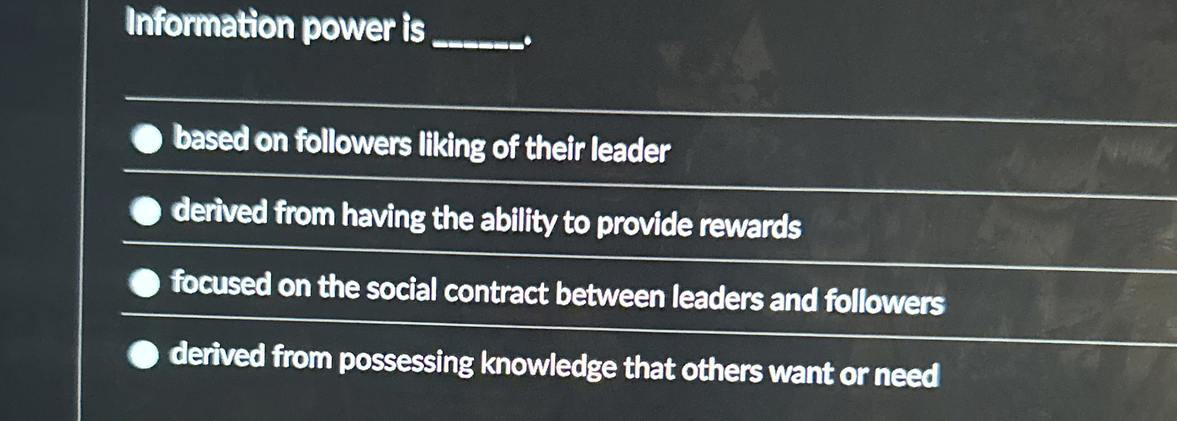 Information power is q,- q, based on followers lliking of their