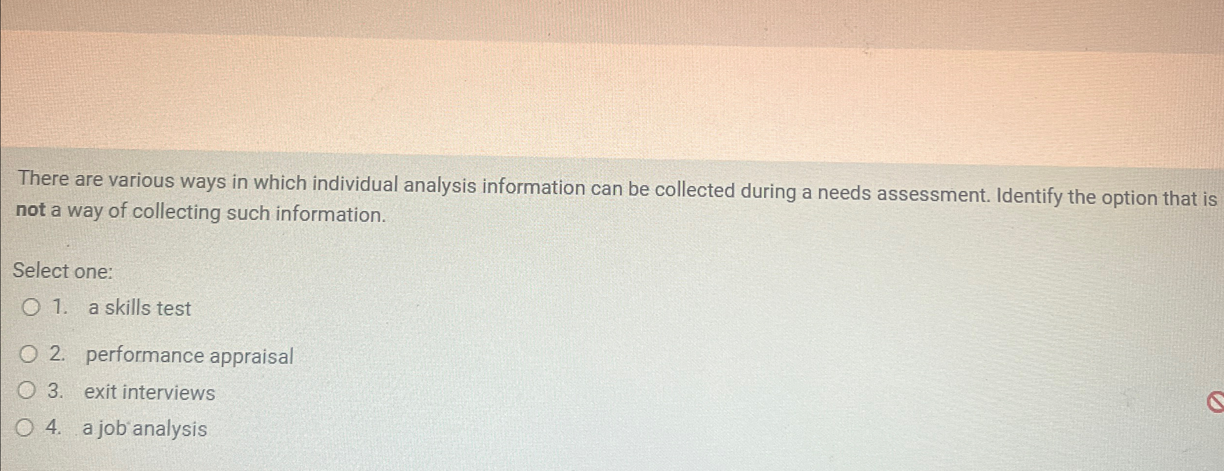  There are various ways in which individual analysis information can be