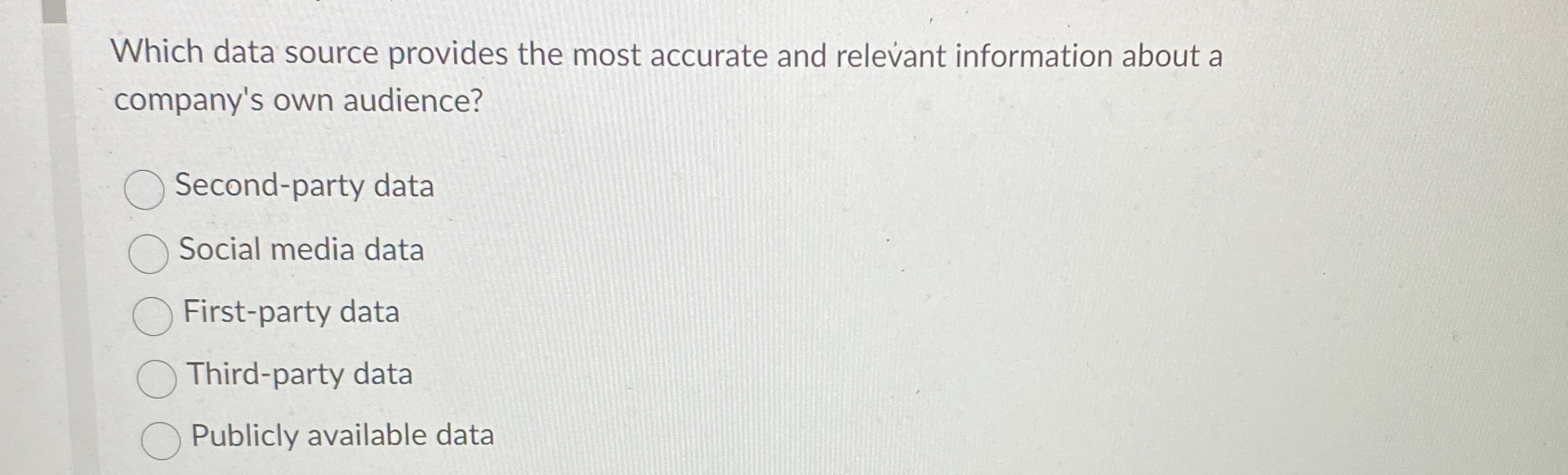  Which data source provides the most accurate and relevant information about