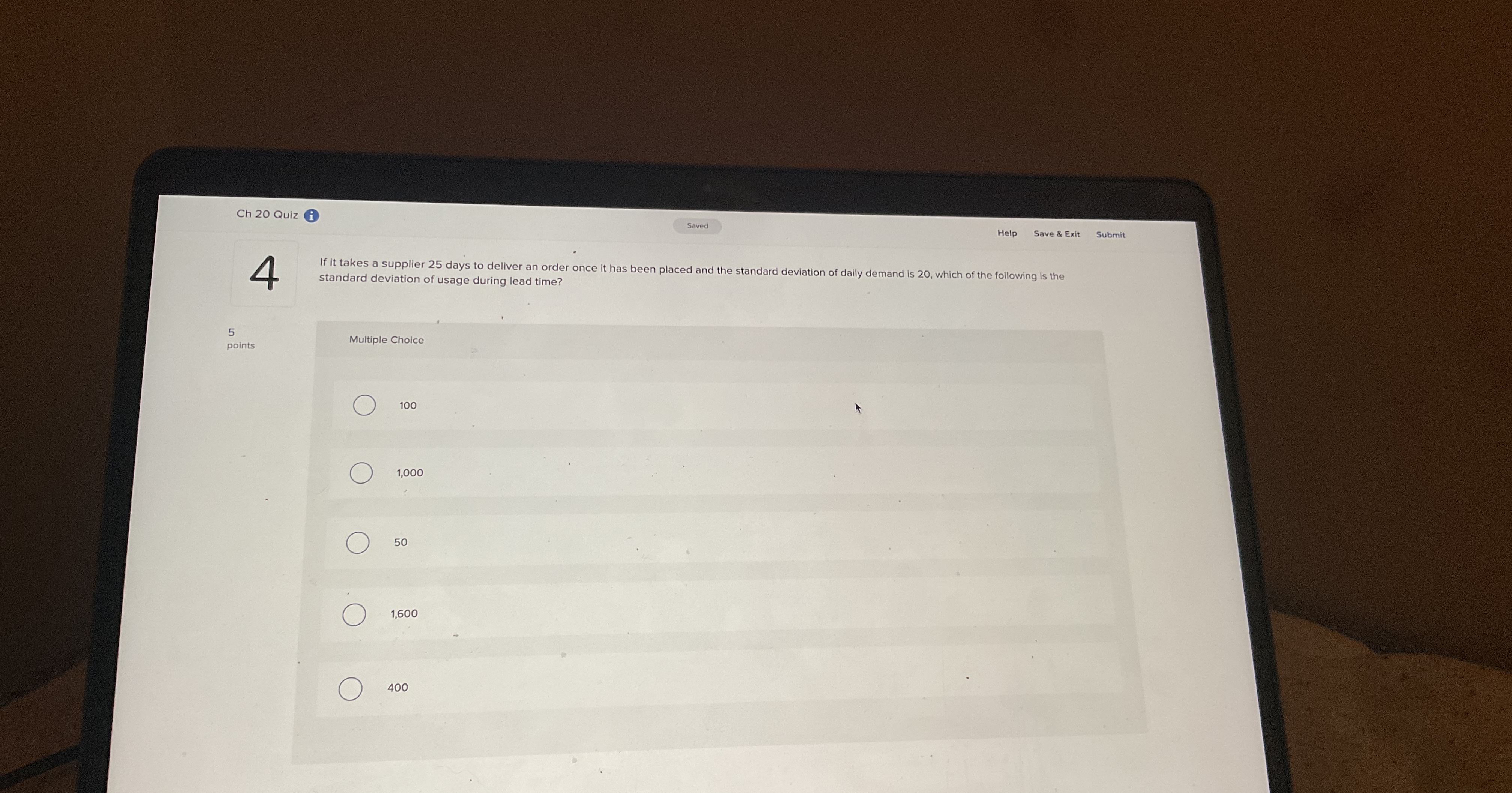  4 q, q, 100 1,000 50 1,600 400 