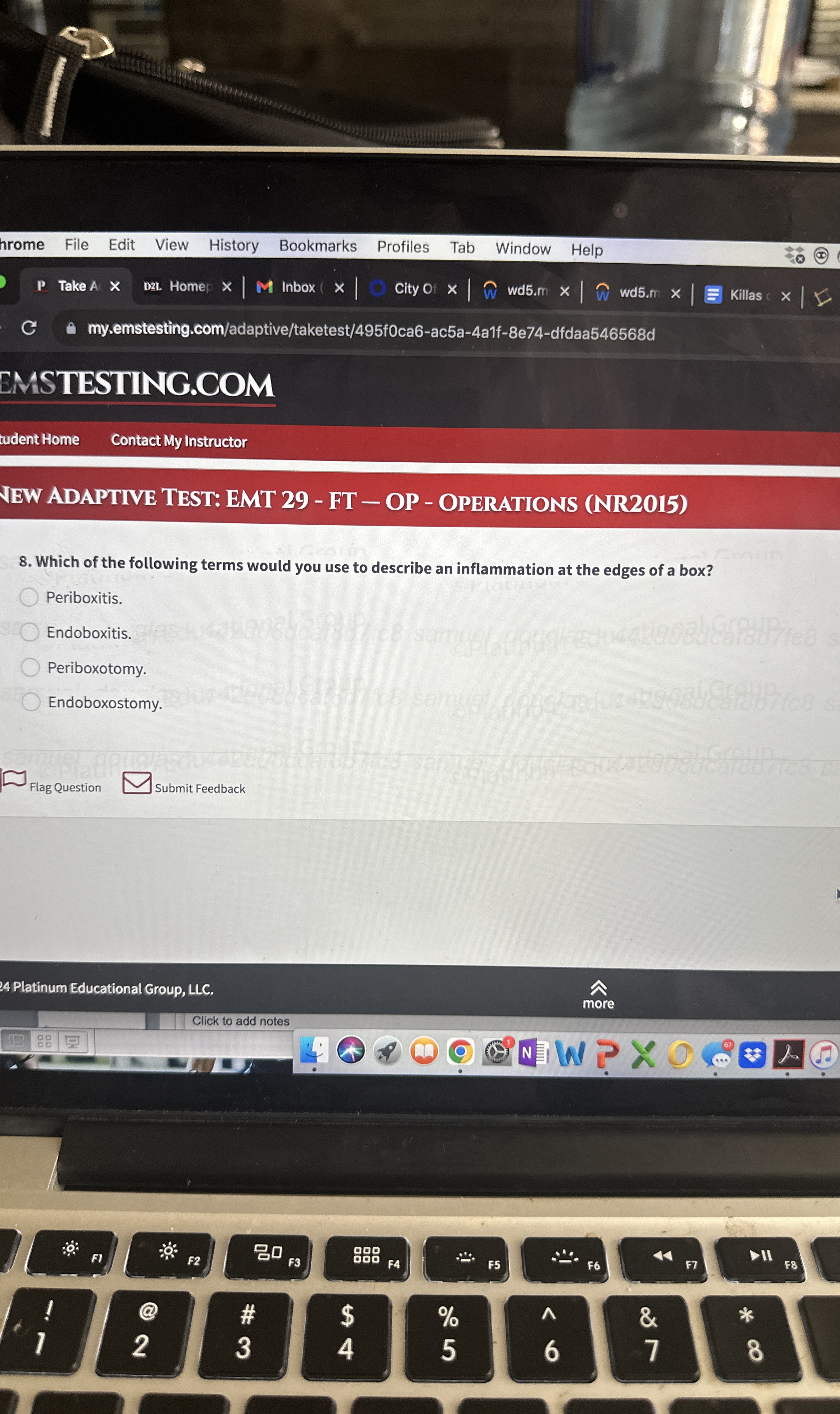  NEW ADAPTIVE TEST: EMT 29- FT - OP - OPERATIONS (NR2015)