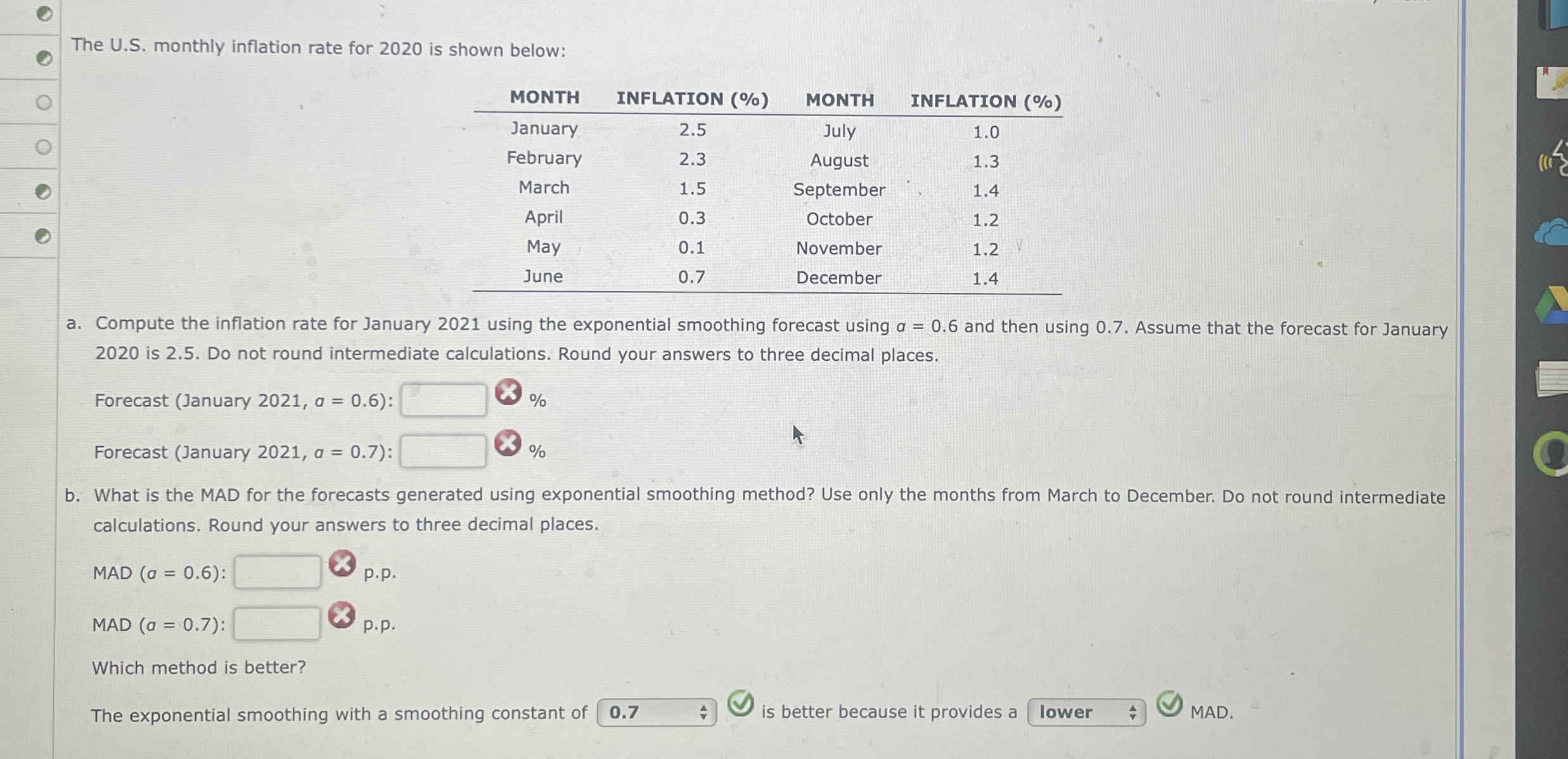  The U.S. monthly inflation rate for 2020 is shown below: \table[[MONTH,INFLATION