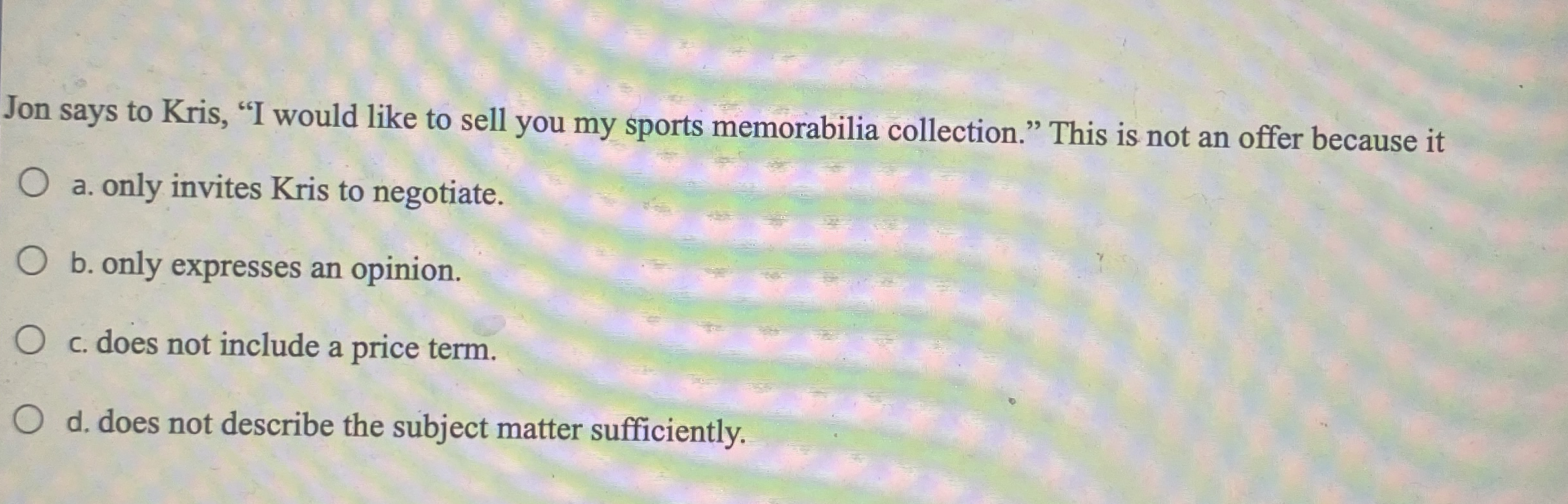  A promise is a declaration that something will or will not