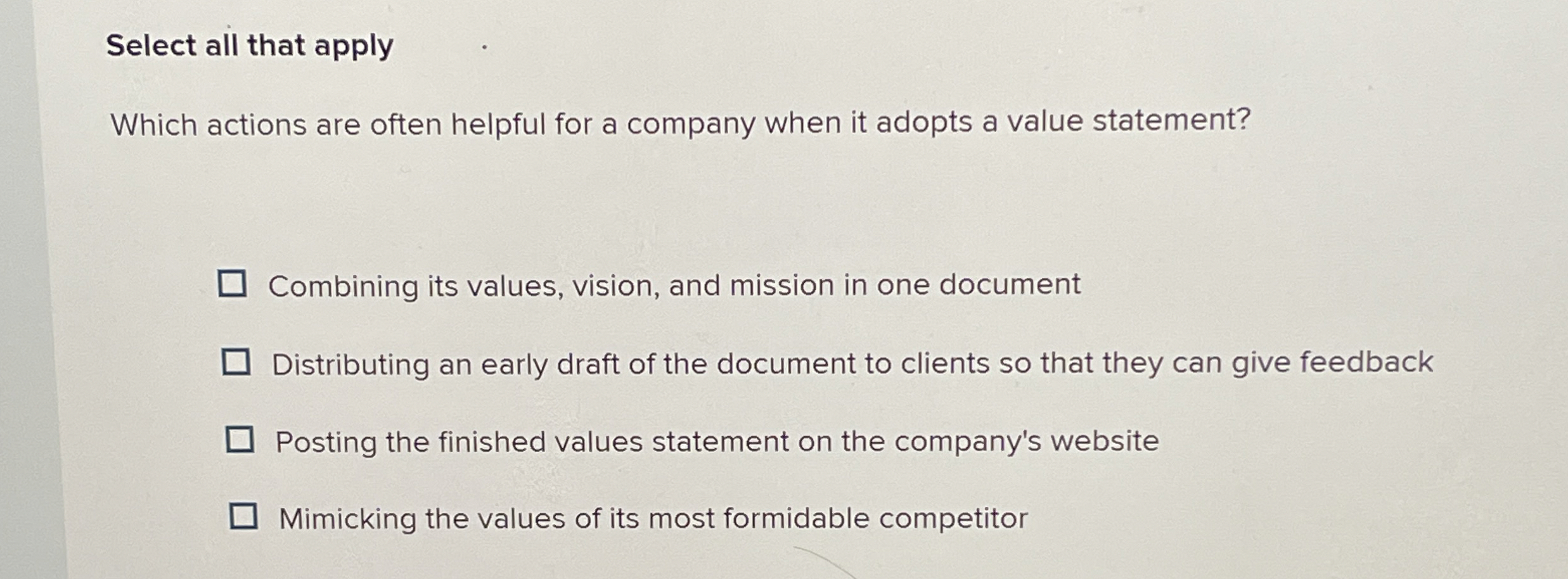  Select all that apply Which actions are often helpful for a