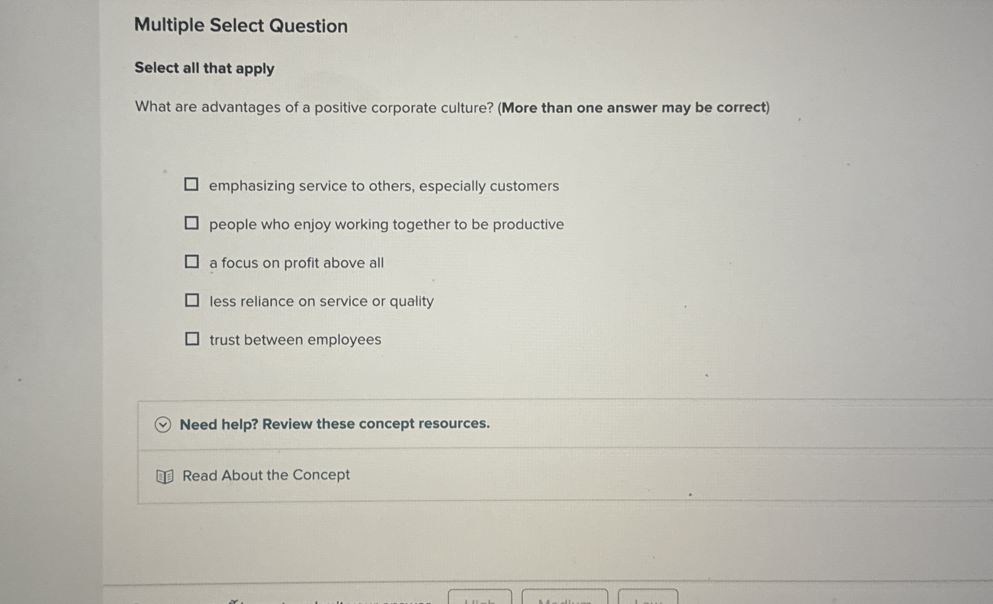  Multiple Select Question Select all that apply What are advantages of