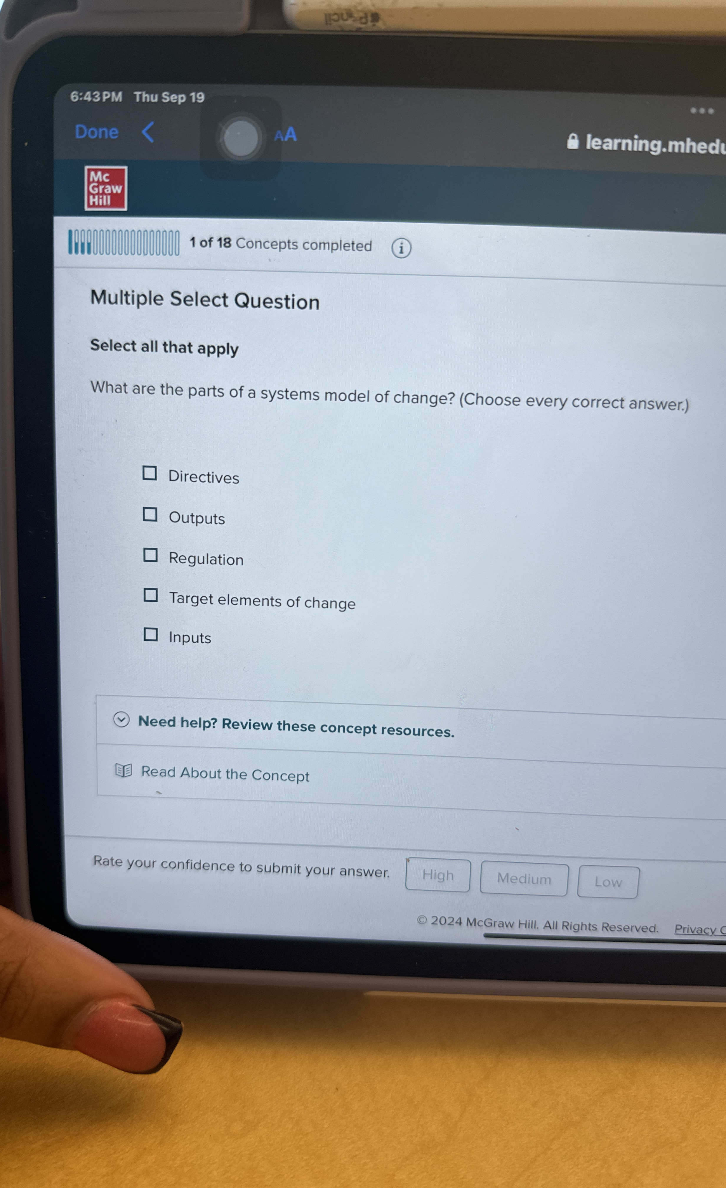  Multiple Select Question Select all that apply What are the parts